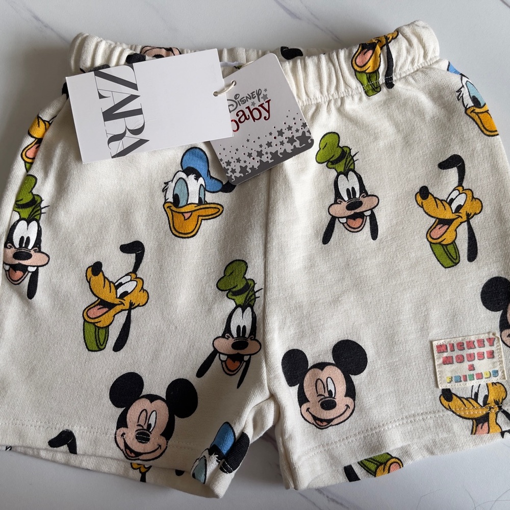 Zara Disney Baby Character Shorts
